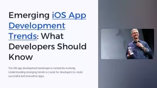emerging ios app development trends what