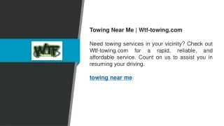 Towing Near Me  Wtf-towing.com