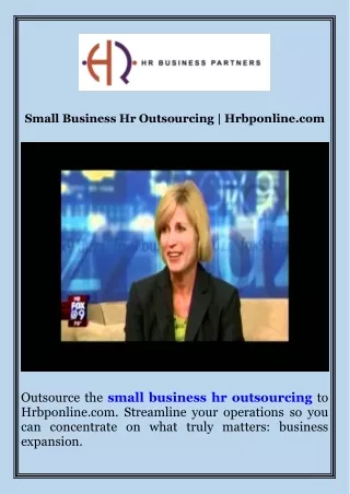 Small Business Hr Outsourcing  Hrbponline.com