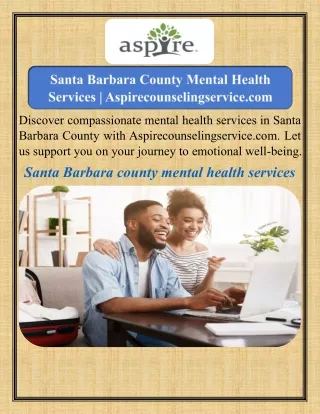 Santa Barbara County Mental Health Services   Aspirecounselingservice.com