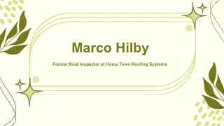 Marco Hilby - A Committed Expert - Spokane, Washington