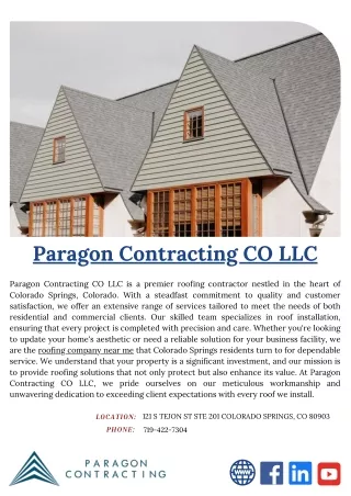 paragon contracting co llc