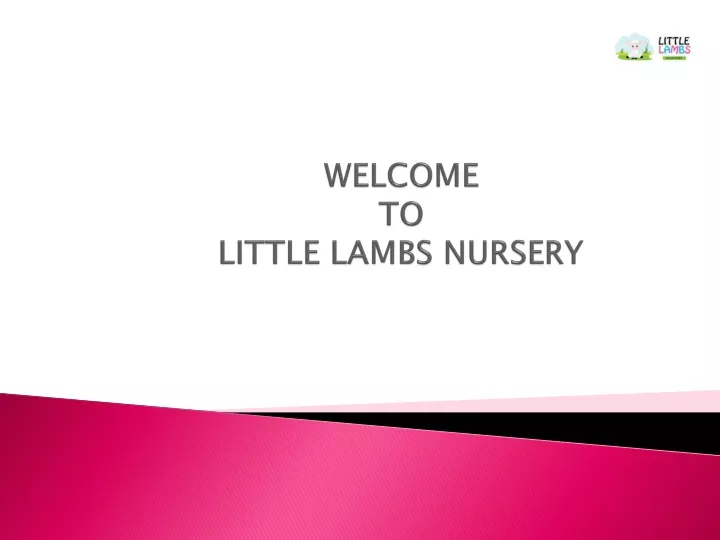 welcome to little lambs nursery