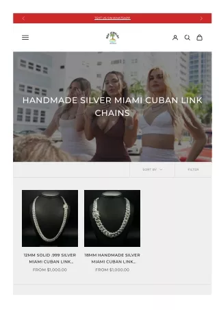 Silver Cuban Link Chain