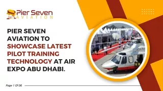 Pier Seven Aviation showcases Pilot Training at Abu Dhabi Air Expo