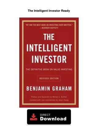 The Intelligent Investor Ready