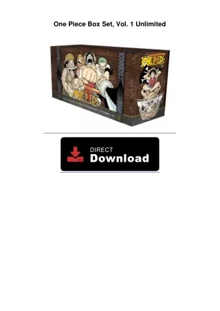 One Piece Box Set, Vol. 1 Unlimited