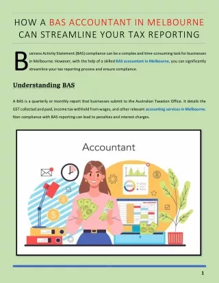 How a BAS Accountant in Melbourne Can Streamline Your Tax Reporting