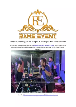 Wedding Sound & Lights in Alwar
