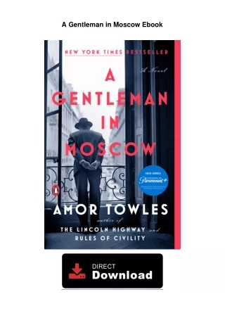 A Gentleman in Moscow Unlimited