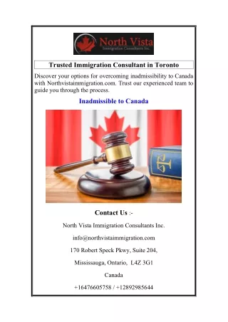 Trusted Immigration Consultant in Toronto