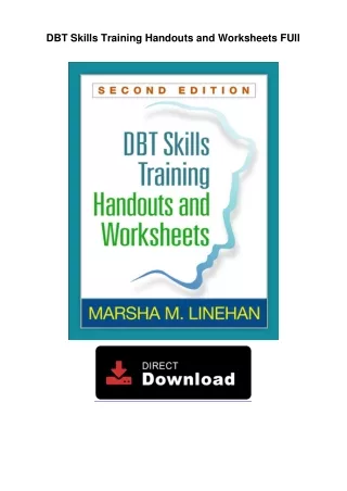 DBT Skills Training Handouts and Worksheets FUll