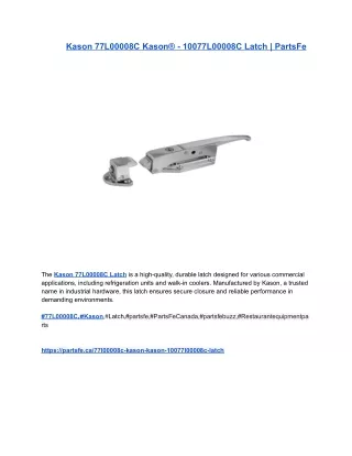 Kason 77L00008C Kason® - 10077L00008C Latch _ PartsFe
