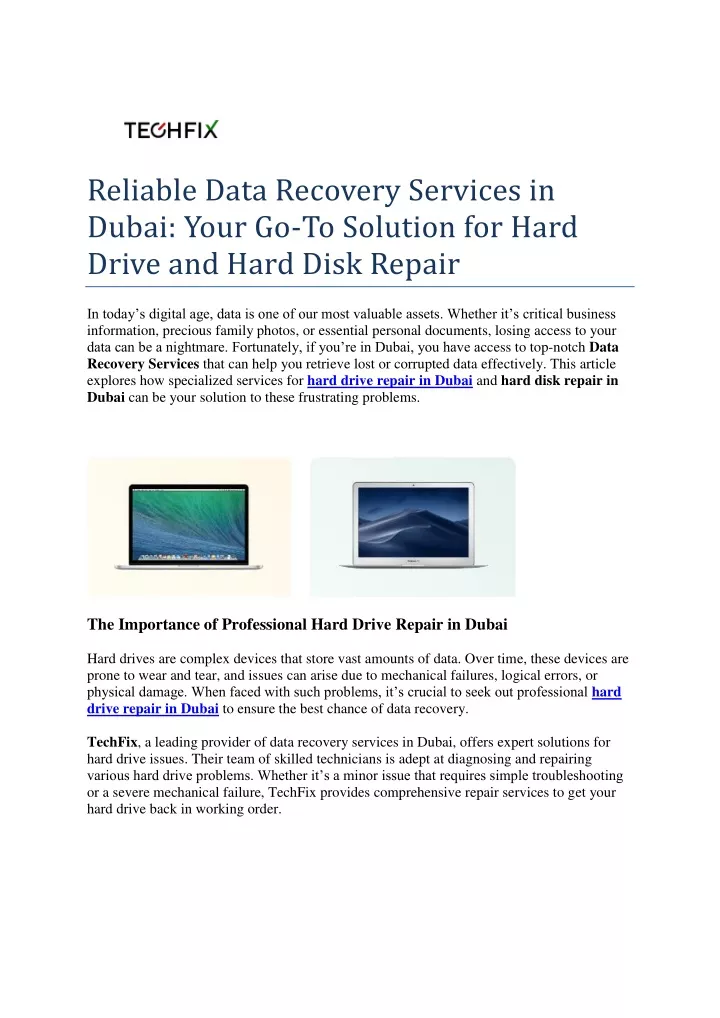 reliable data recovery services in dubai your