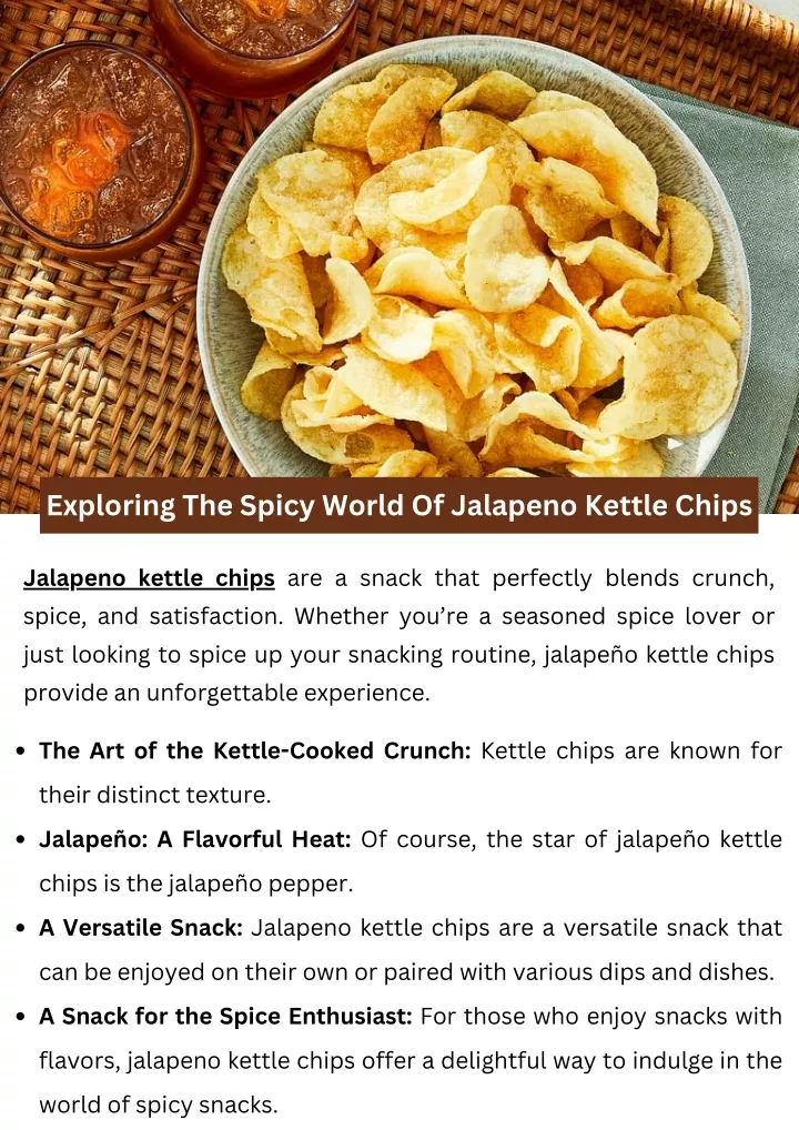 exploring the spicy world of jalapeno kettle chips