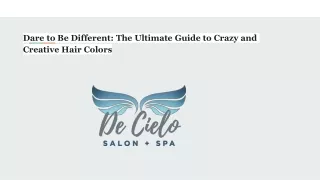 Dare to Be Different_ The Ultimate Guide to Crazy and Creative Hair Colors