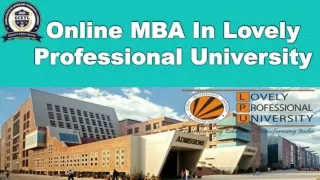The Advantages of Studying MBA Online at LPU