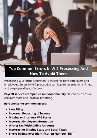 Top Common Errors In W-2 Processing And How To Avoid Them