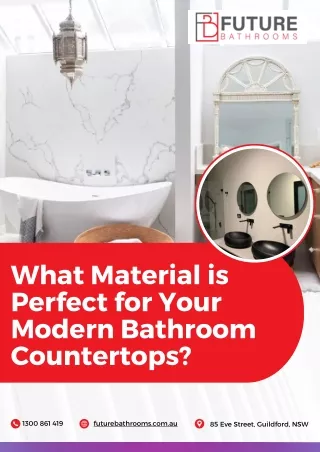 What Material is Perfect for Your Modern Bathroom Countertops