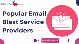 Popular Email Blast Service Providers (Digitalaka.com)