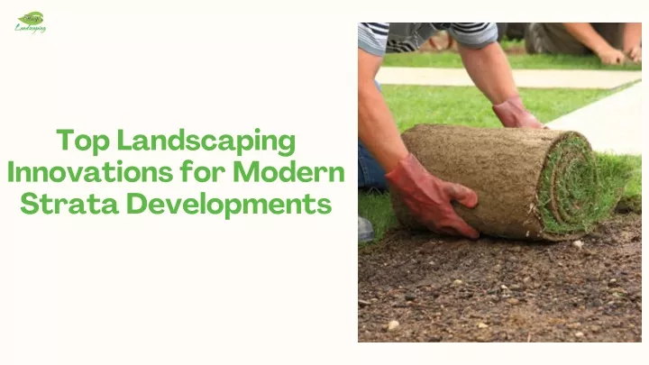 top landscaping innovations for modern strata