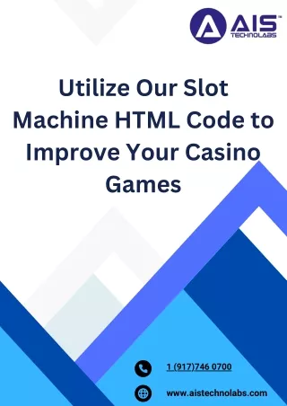 utilize our slot machine html code to improve