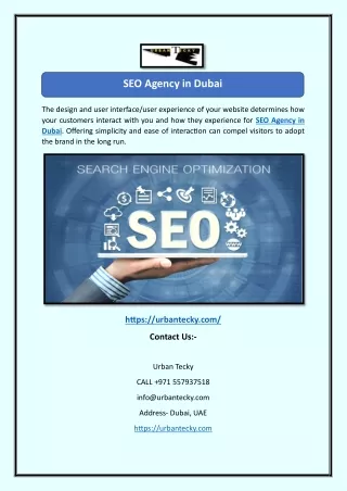 SEO Agency in Dubai