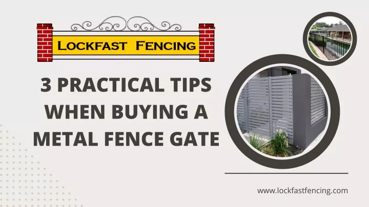 3 practical tips when buying a metal fence gate