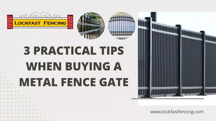 3 practical tips when buying a metal fence gate