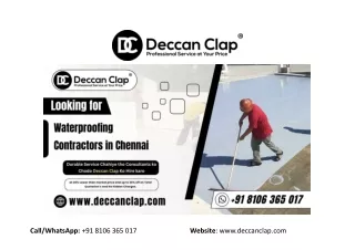 Waterproofing Contractors in Chennai