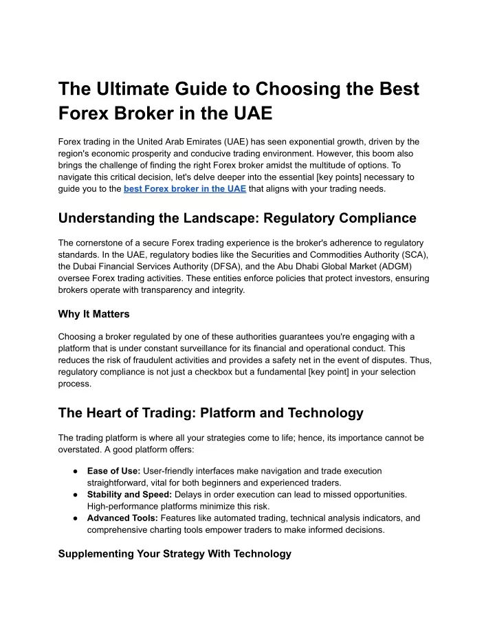 the ultimate guide to choosing the best forex