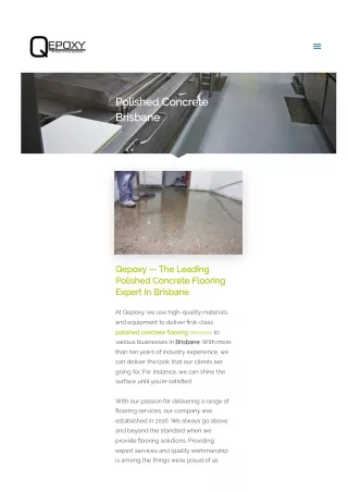 Polished Concrete Brisbane