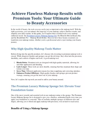achieve flawless makeup results with premium