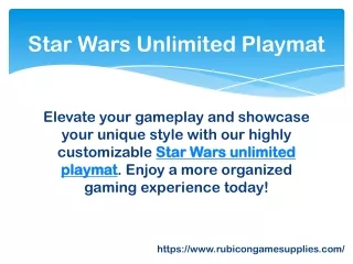 Star Wars Unlimited Playmat