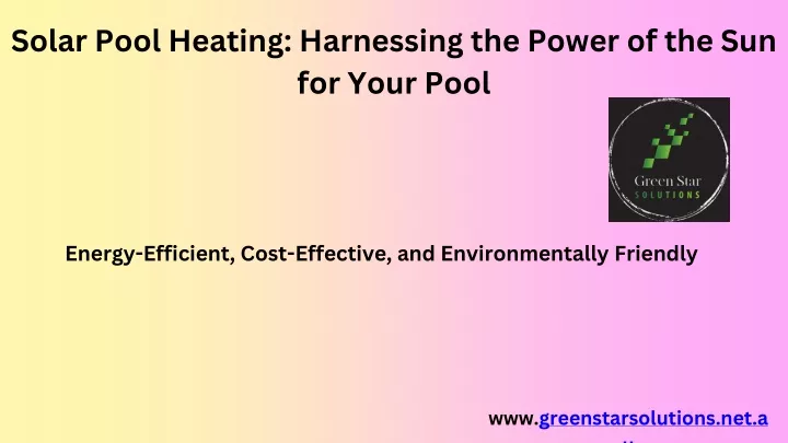 solar pool heating harnessing the power