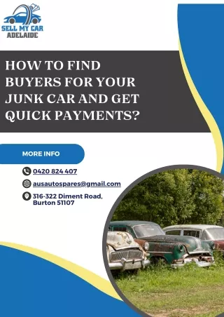 How to Find Buyers for Your Junk Car and Get Quick Payments?