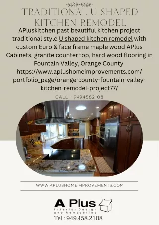 Traditional U shaped kitchen remodel