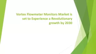 vortex flowmeter monitors market is set to experience a revolutionary growth by 2030