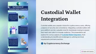 custodial wallet integration