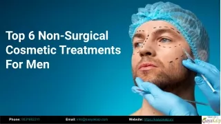 Top 6 Non-Surgical Cosmetic Treatments For Men