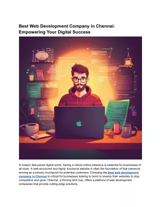 best web development company in chennai