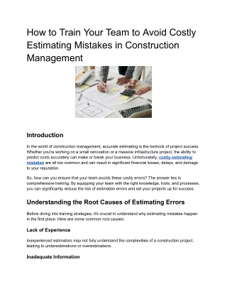 How to Train Your Team to Avoid Costly Estimating Mistakes in Construction Management (1)