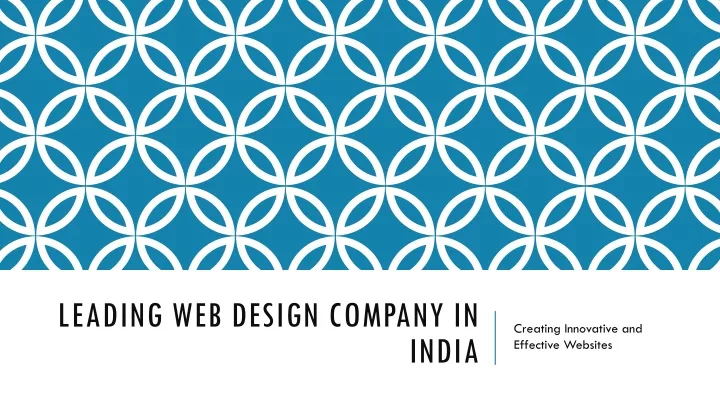 leading web design company in india