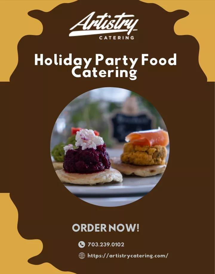 holiday party food catering