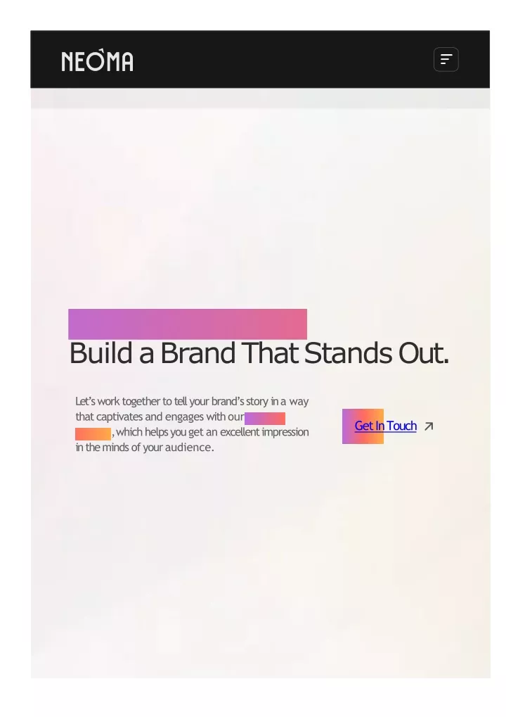 build a brand that stands out