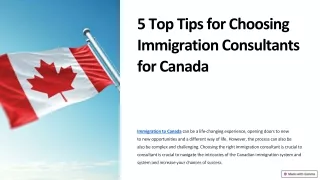 5 Tips for Choosing the Best Immigration Consultants for Canada?