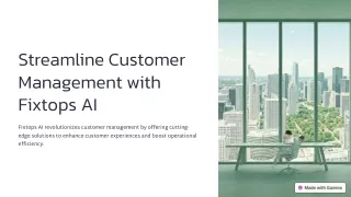 streamline customer management with fixtops ai
