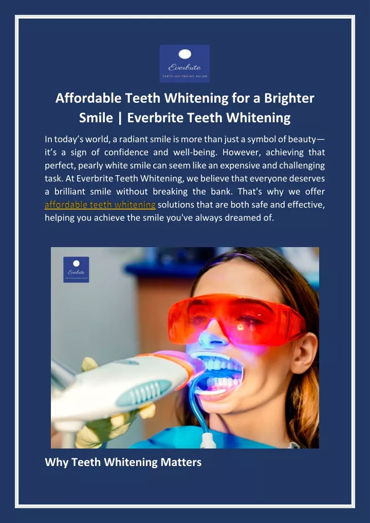 affordable teeth whitening for a brighter smile