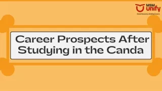 Career Prospects After Studying in the Canada
