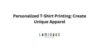 T-Shirt Printing